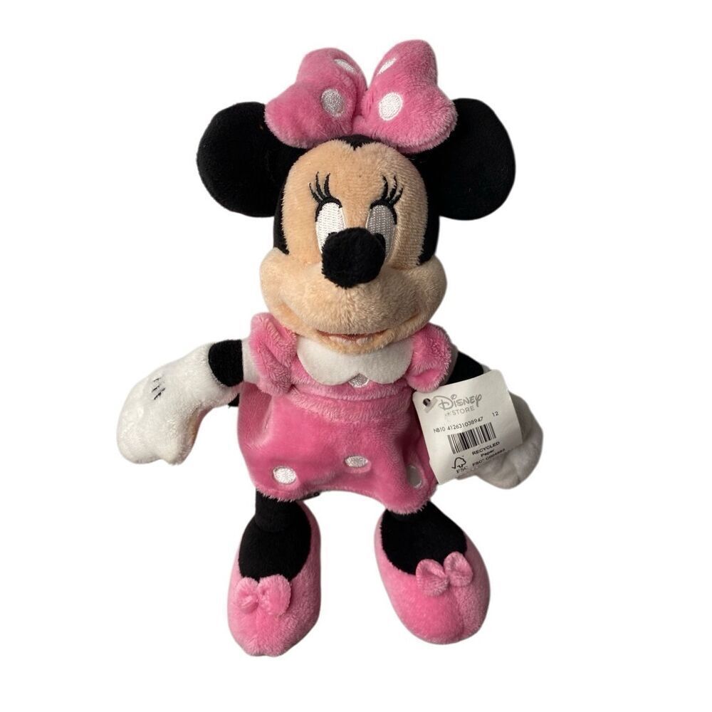 Disney Store Minnie Mouse Plush Collectibles Stuffed Animal Cartoon